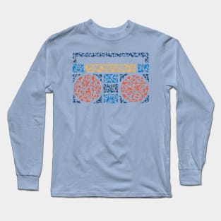 retro cassette player (retro color) Long Sleeve T-Shirt